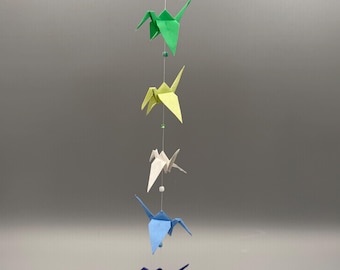 Gender Queer PRIDE-vlag origami kraanvogelkoord met kralen