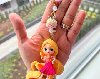 Rapunzel Disney Princess bag charm/keychain