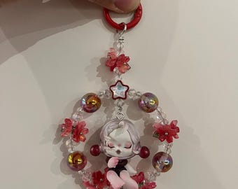 Skull Panda bag charm/ keychain