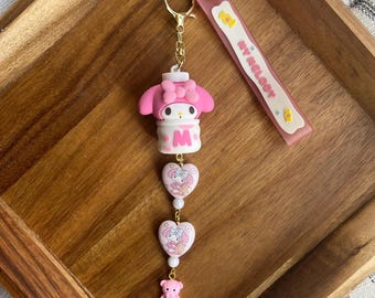 My Melody/sanrio family bag charm/keychain