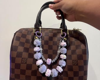Handmade Beaded Bag Charm: Purse Accessory