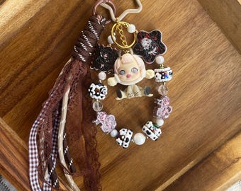 Skull Panda bag charm/ keychain