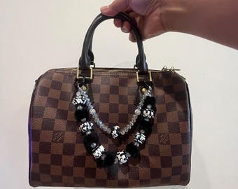 Handmade Beaded Bag Charm: Purse Accessory