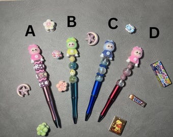Labubu beaded pens
