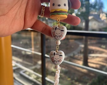 Pochaco/sanrio family bag charm/keychain