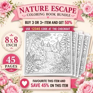 Calm coloring book
Printable PDF coloring
Flower garden coloring
Cozy printable pages
Nature lover gift
Coloring for adults
Digital download PDF
Easy adult coloring
Spring coloring pages
Autumn coloring pages
Relax and color
Creative hobby pages
Printable art therapy