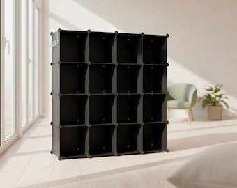 Organizador de almacenamiento cúbico, estante modular para armario