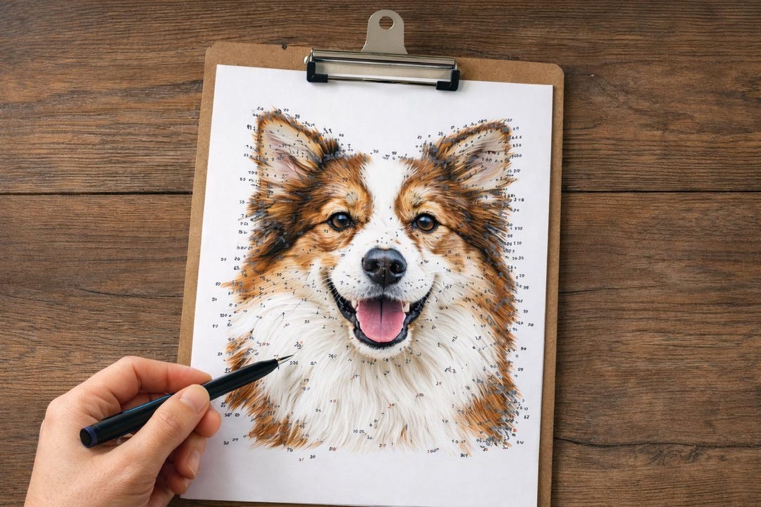 Custom Pet Dot to Dot Portrait – Personalised Dog or Cat Puzzle ...