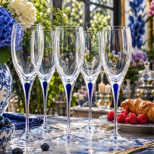 Vintage Orrefors Crystal Glasses - Etsy