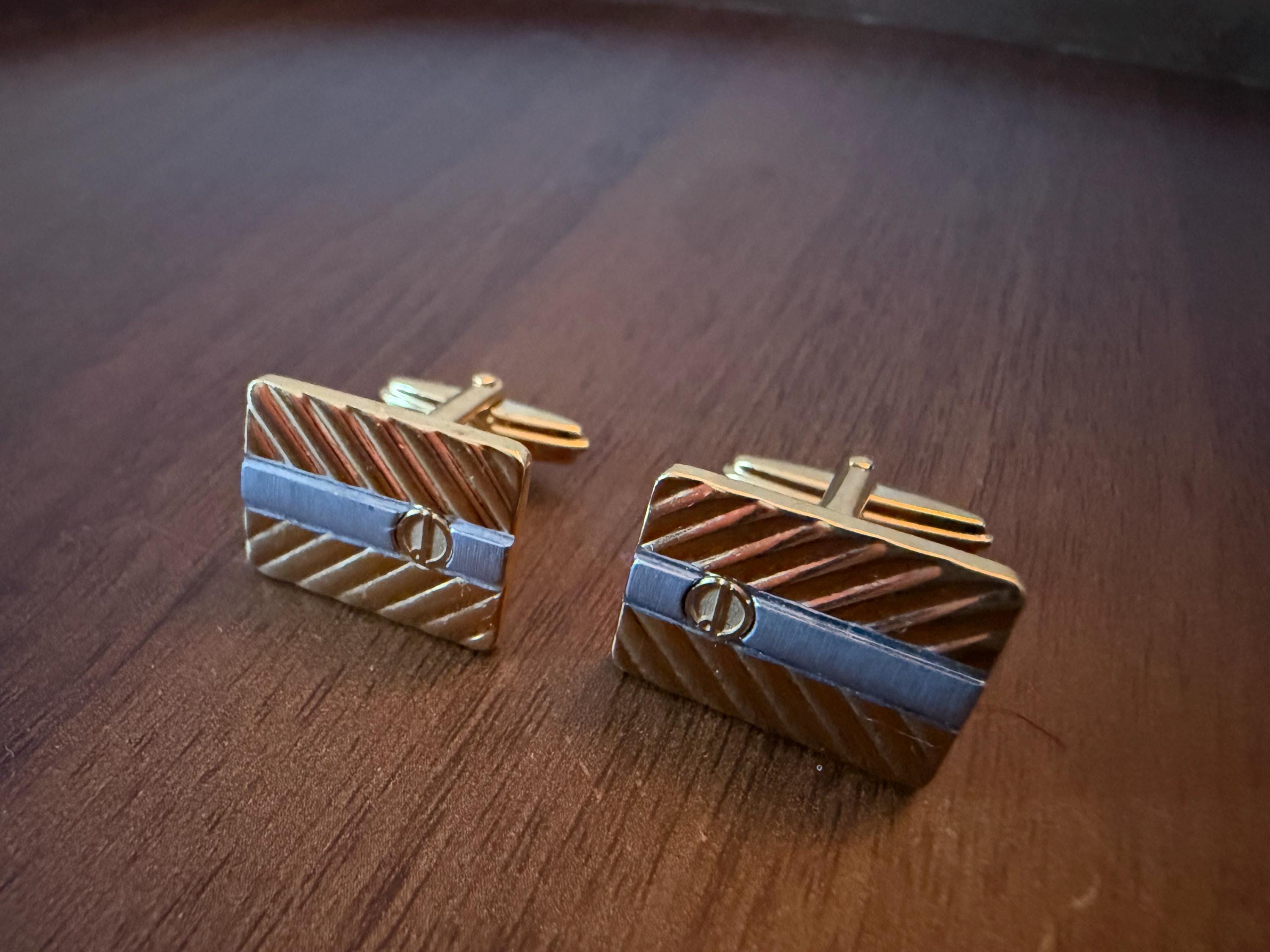 Pendentif Et Boutons De Manchettes émaillés - Vintage 1970