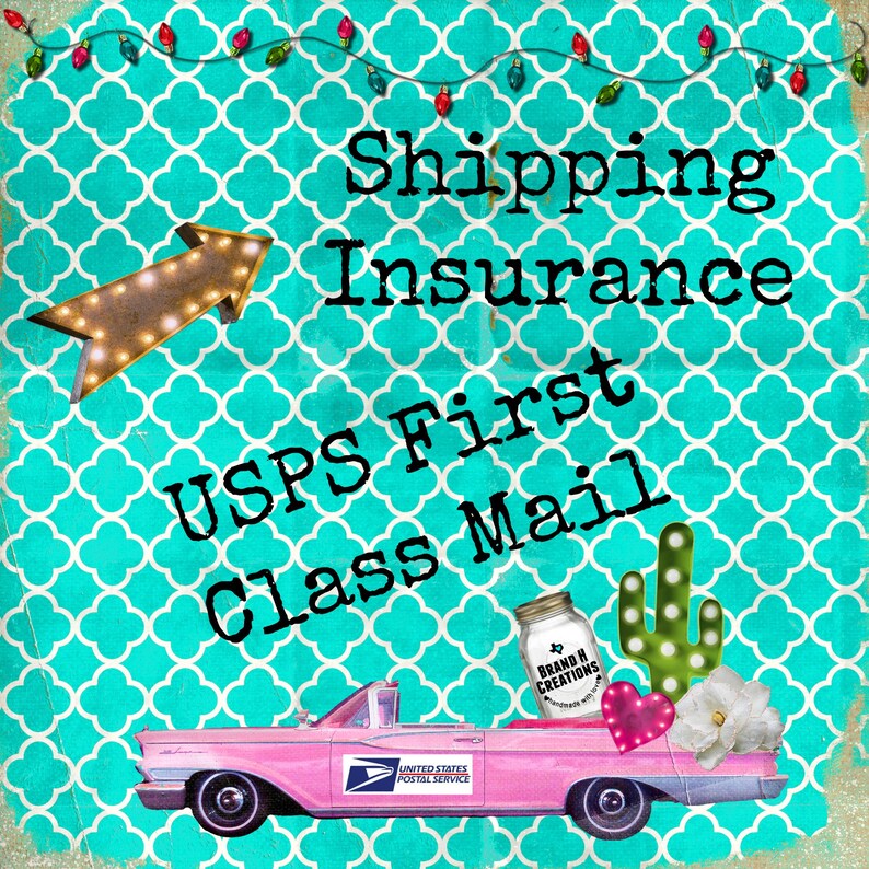 USPS First Class Mail Shipping Insurance Etsy