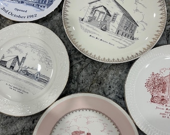Vintage Methodist Church plates