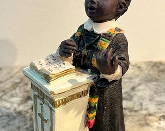 Vintage African American preacher figurine 1998