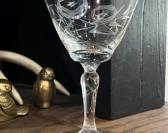 Vintage Japan Radio Brand stemmed cocktail glass - set of 4