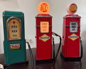 Hallmark Kiddie Car Corner Collection ornaments - Pedal Petro Gas Pump
