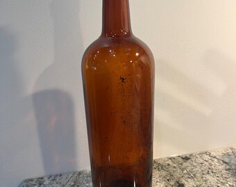 Vintage Amber colored bottle