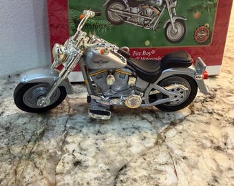 2000 Hallmark Keepsake Fat Boy Harley-Davidson Motorcycle Milestones ornament MIB