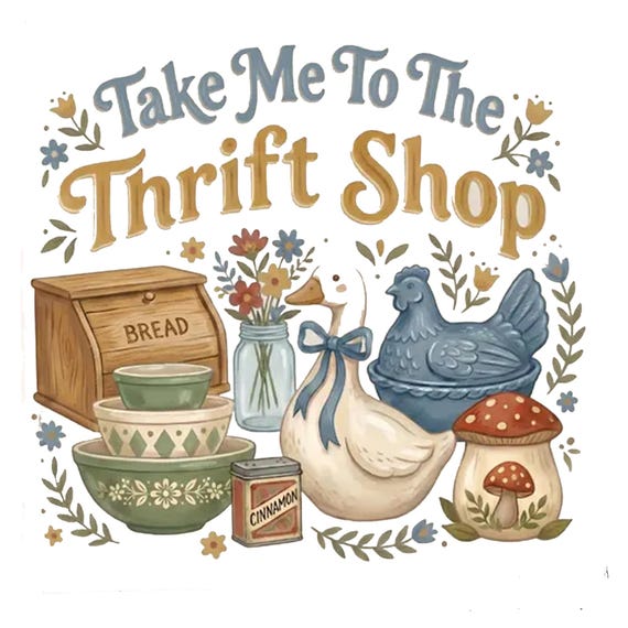 Digital File For Print Take Me To The Thrift Shop Digital PNG, Thrifting Graphic PNG