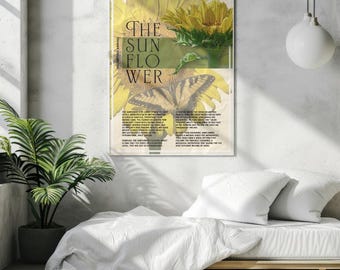 18x24 Infografik Sonnenblume Poster