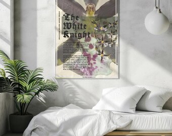 18x24 Infografik Weißer Ritter Orchideen Poster