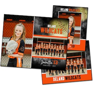SOFTBALL PACKUNG AK | Adobe Photoshop Memory Mate-Digital-Vorlage | Sport Photoshop Vorlage für Teams & Einzelne | Nur digitale Datei