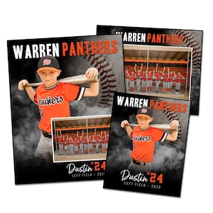 BASEBALL PACK AE / Modello digitale Adobe Photoshop Memory Mate / Modello Photoshop sportivo per squadre e singoli / Solo file digitale