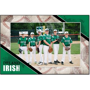 BASEBALL POSTER 007_H | 12 "x 18" Adobe Photoshop Digitale Vorlage | Sport Template für Banner & Poster | Nur digitale Datei
