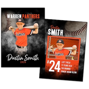 BASEBALL SammelKarte 031 | 2.75x3.75 Adobe Photoshop Trader Card Digitale Vorlage | Sport PSD Adobe Photoshop Vorlage | Nur digitale Datei