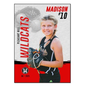 SOFTBALL MAGNET 041 |  5x7 "und 4x5" Adobe Photoshop Digitale Vorlage | Sport Photoshop Magnet Vorlage | Nur digitale Datei