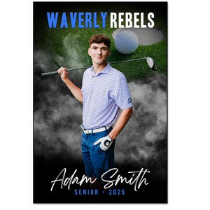 GOLF POSTER 003 | 12&quot;x18&quot; Adobe Photoshop Digital Template | Sports Template for Banners & Posters | Digital File Only