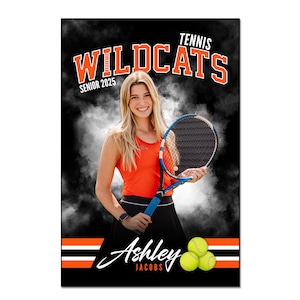 TENNIS BANNER 003 | 2ftx3ft (24 "x 36 ") Adobe Photoshop Digitale Vorlage | Sport Template für Banner & Poster | Nur digitale Datei