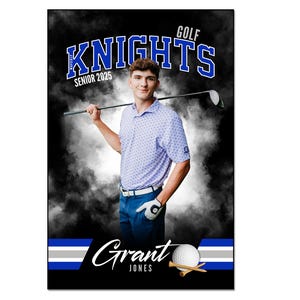 GOLF BANNER 002 | 2ftx3ft (24&quot;x36&quot;) Adobe Photoshop Digital Template | Sports Template for Banners & Posters | Digital File Only