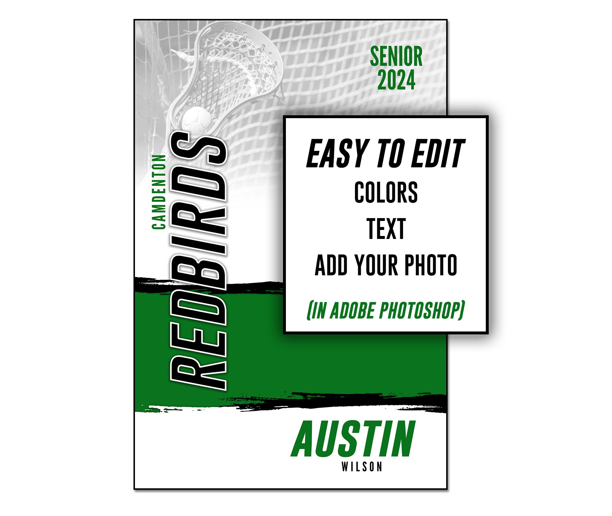 LACROSSE BANNER 001 | 2ftx3ft (24