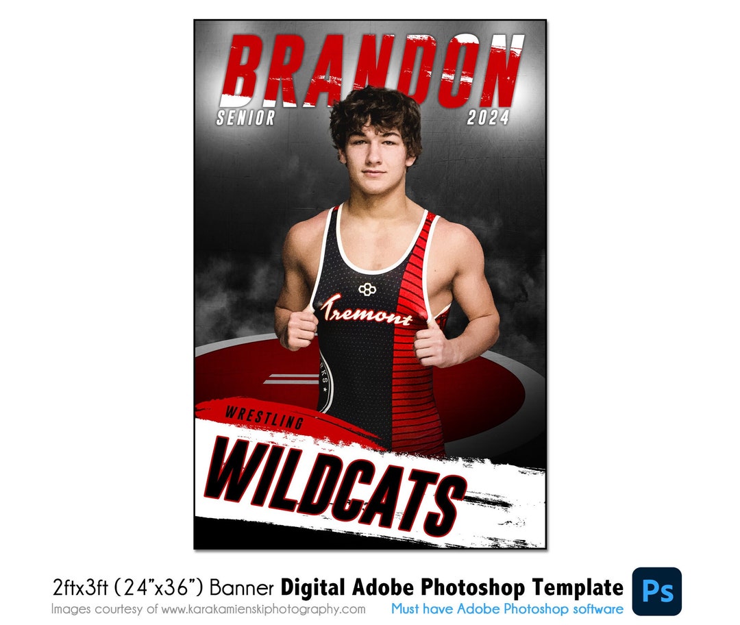 WRESTLING BANNER 002 2ftx3ft (24 x36 ) Adobe Photoshop Digital WRESTLING BANNER 002 2ftx3ft (24 x36 ) Adobe Photoshop Digital