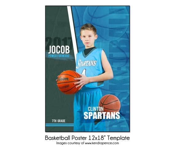 Affiche de basket-ball 12 x 18