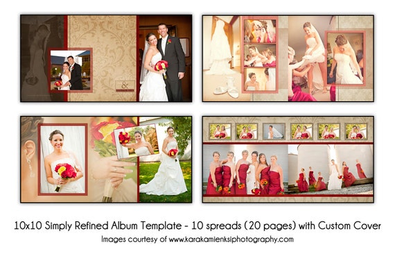 Simply Refined 10x10 Digital Wedding Album Template 10 Etsy