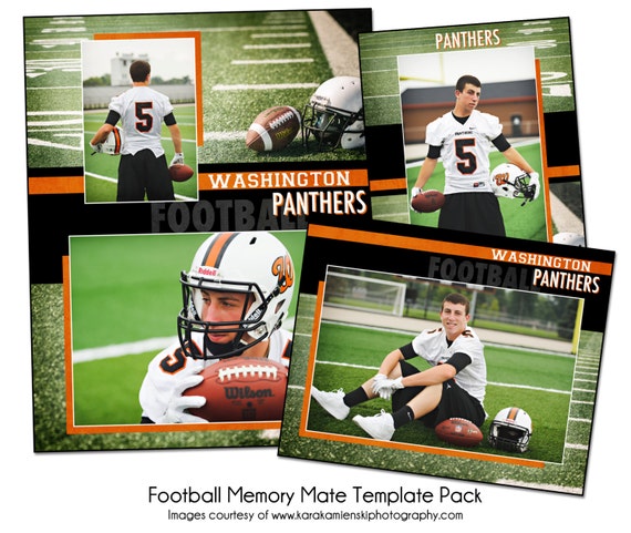 SOCCER MM8-8x10 Memory Mate Digital Photoshop Template Digital File Only Sports Photo PSD Photoshop Template