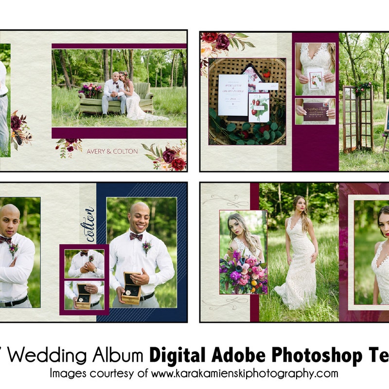 Wedding Album Templates Etsy