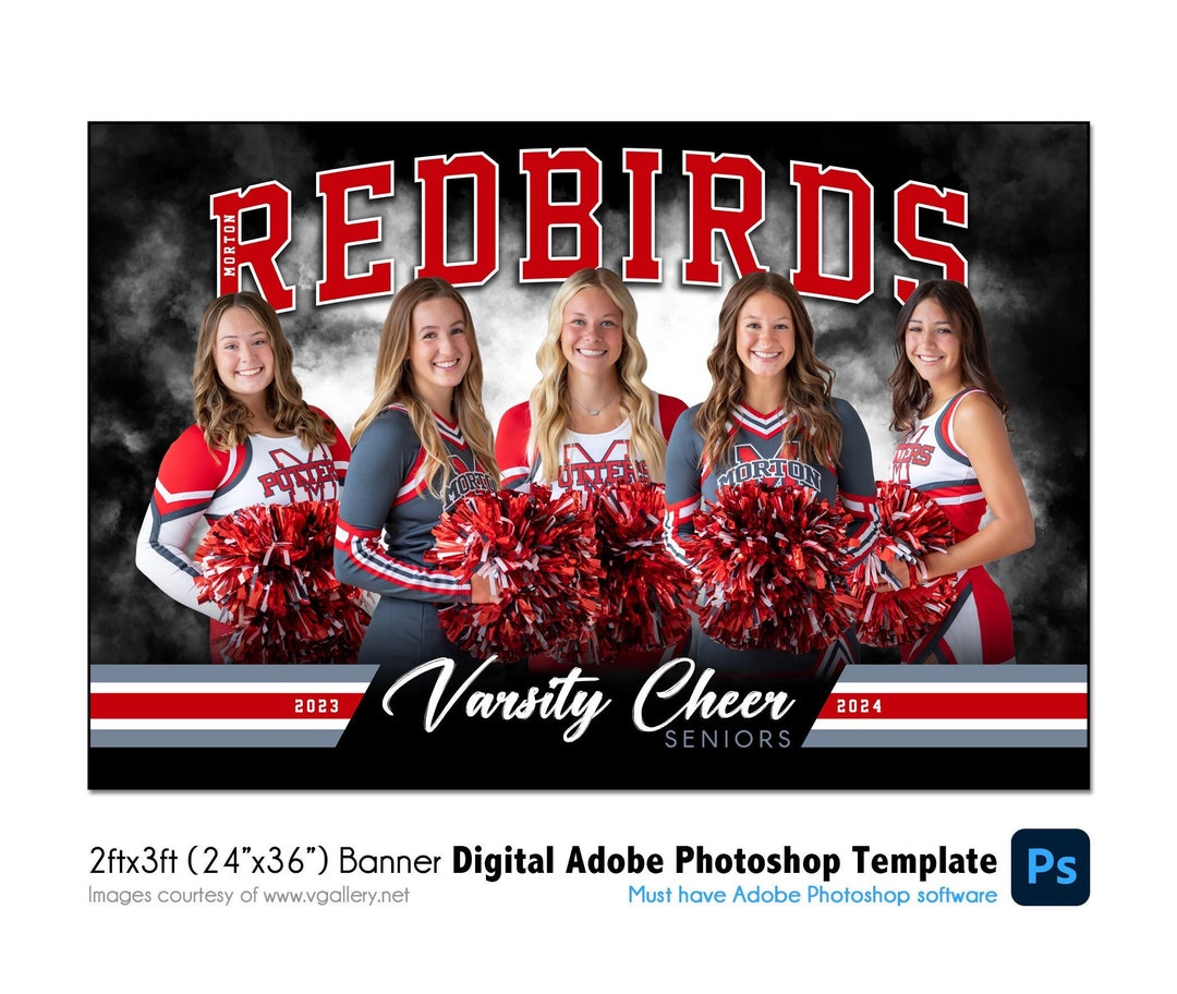 CHEERLEADING BANNER 002_H 2ftx3ft 24x36 Adobe Digital