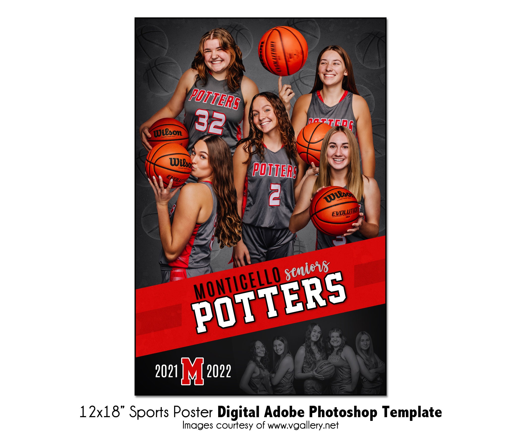 BASKETBALL POSTER001 12x18 Adobe Poster Etsy
