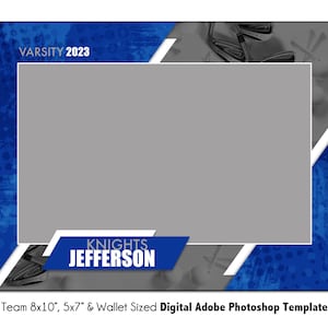 GOLF T003 | 8x10, 5x7, Wallet Adobe Photoshop Digital Template | Sports Photoshop Template for Teams & Individuals | Digital File Only