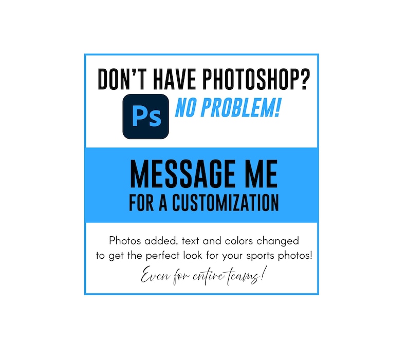 Fußball Individuelle Fotovorlage 008: Photoshop PSD (8x10, 5x7, Wallet), anpassbar (Nur digitale Datei) Bild 2