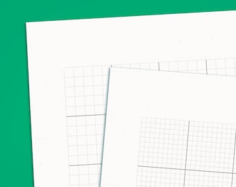 Engineering Graph Paper - 1/4 1/5 1/8 1/10 - Printable Instant Download - US Letter and A4 Paper Size