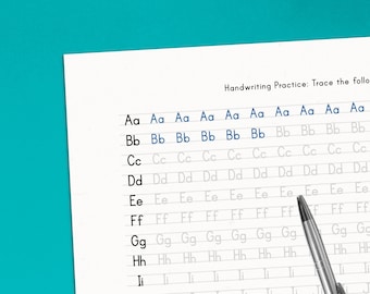 Neat Handwriting Worksheets - 23 Page Printable Sheets For Adults and Kids 10+