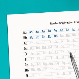 Cute Handwriting Worksheets - 23 Pages Printable Neat Writing Practice Sheets (Letters, Words, and Sentences) For Adults and Kids 10+