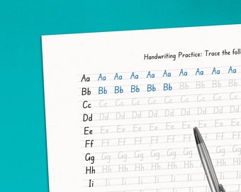 Neat Handwriting Worksheets - 23 Page Printable Practice Sheets (Letters, Words, and Sentences) For Adults and Kids 10+