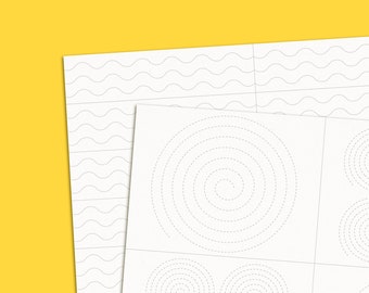 11 Advanced Cutting Worksheets, Montessori Activity Sheets for Fine Motor Skills