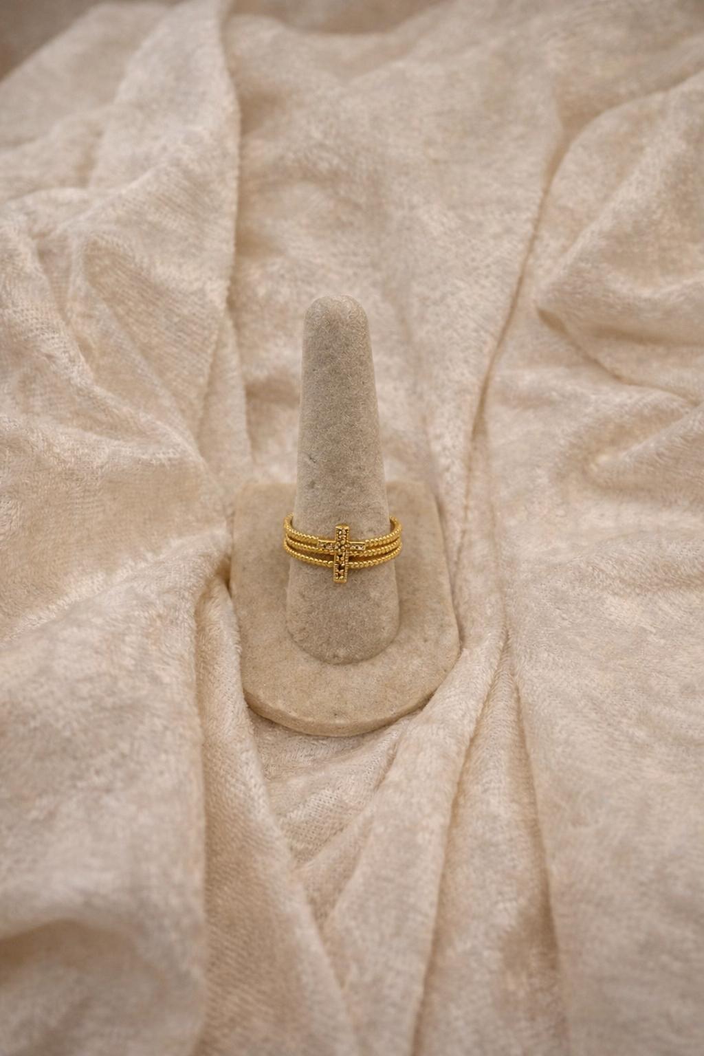Divine Cross Ring- Adjustable - Etsy