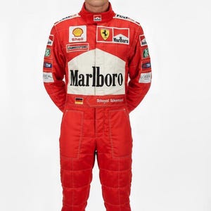 Michael Schumacher, gokart-racingdräkt CIK FIA nivå 2, F1-racingdräkt för män, kvinnor och barn med gratis balaklava i present
