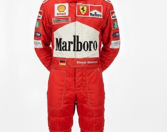 Michael Schumacher, go Kart Racing Suit CIK FIA Level 2 , F1 Racing Suit for Men, Women & Kids with Free gift Balaclava